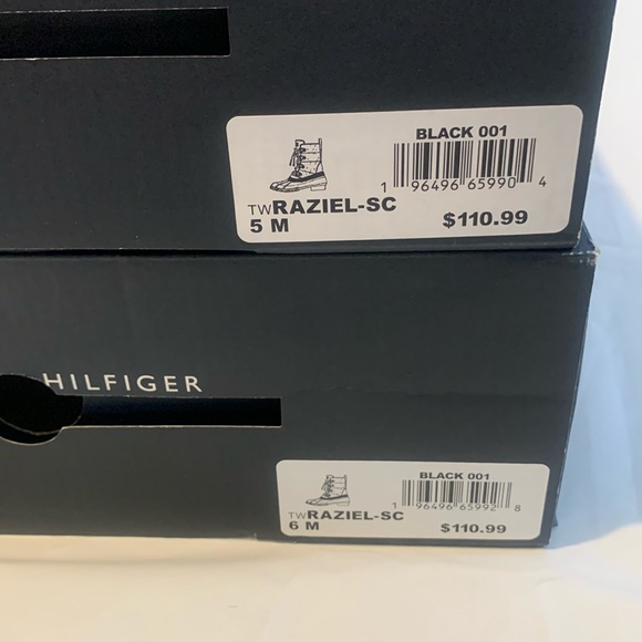 New In Box Tommy Hilfiger Raziel-SC Duck Boot Women Black Sizes 6M, 5M - Picture 8 of 12